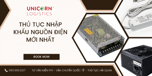 THỦ TỤC NHẬP KHẨU NGUỒN ĐIỆN MỚI NHẤT
