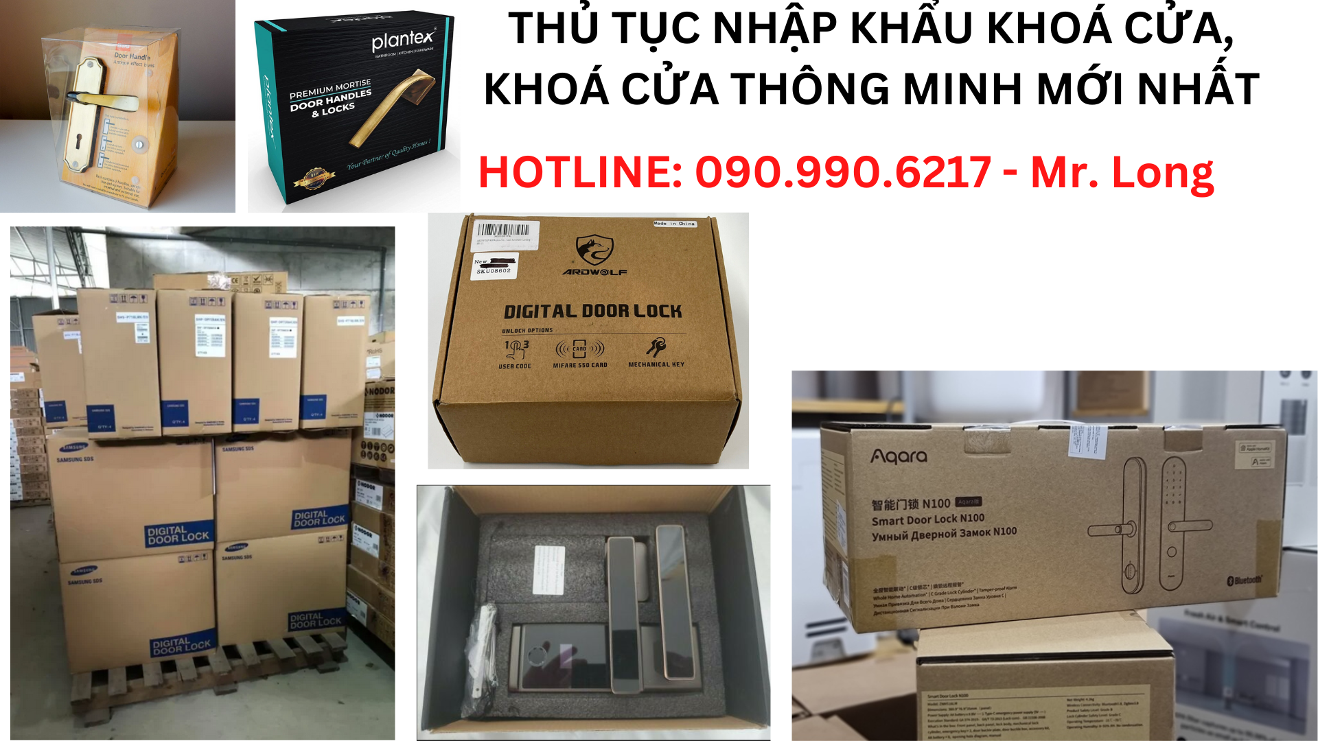 THỦ TỤC NHẬP KHẨU KHOÁ CỬA, KHOÁ CỬA THÔNG MINH MỚI NHẤT(1)